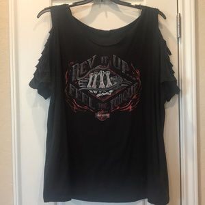 Harley Davidson Cold Shoulder Shirt 2X